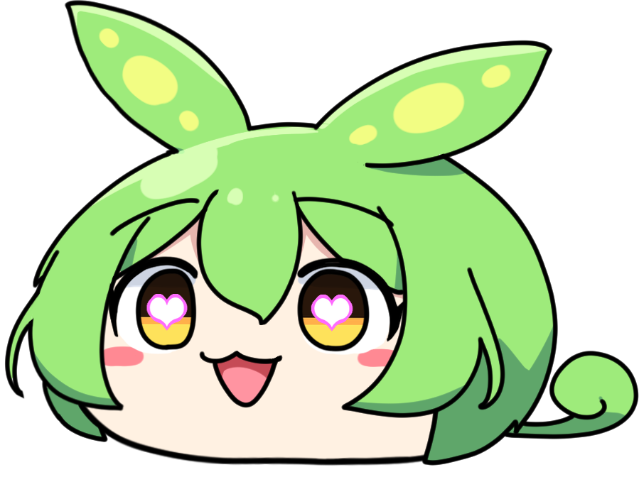 嬉しい表情のずんだもん